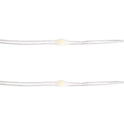 Lampki choinkowe drucikowe 100LED na 3 baterie AA Multikolor 10m